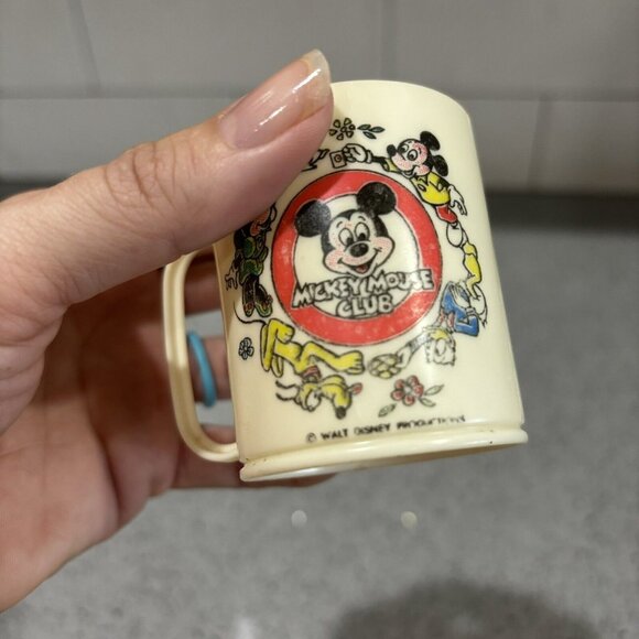 Vintage Disney Kids Cup Plastic Mickey Mouse Club Nostalgia Gift - Picture 2 of 6